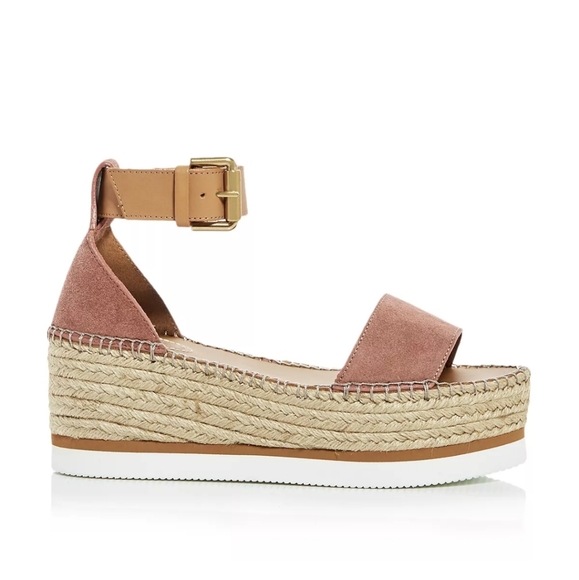 See by Chloe Gln Platform Wedge Espadrille Sandals - Picture 5 of 7